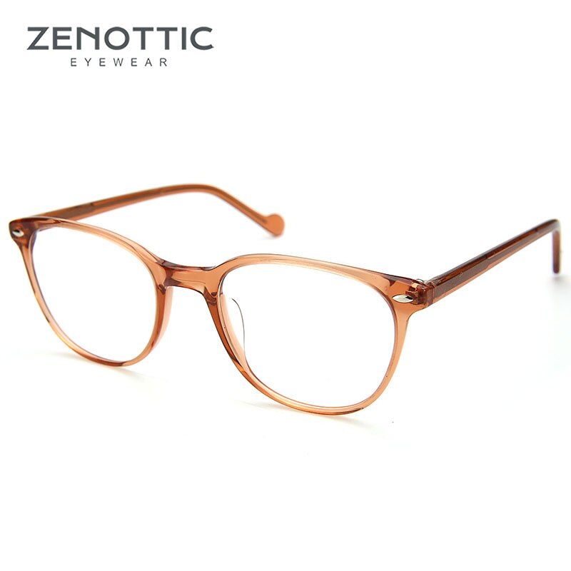 Zenottic Paars Retro Bril Frame Vrouwen Optische Clear Brillen Frame Bijziendheid Verziendheid Vintage Bril Frame: 004