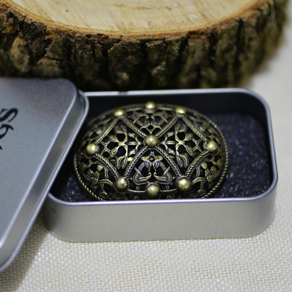 LANGHONG 1pcs Nordic Vikings Brooch Sweden Scandinavian Viking brosch jewelry Talisman