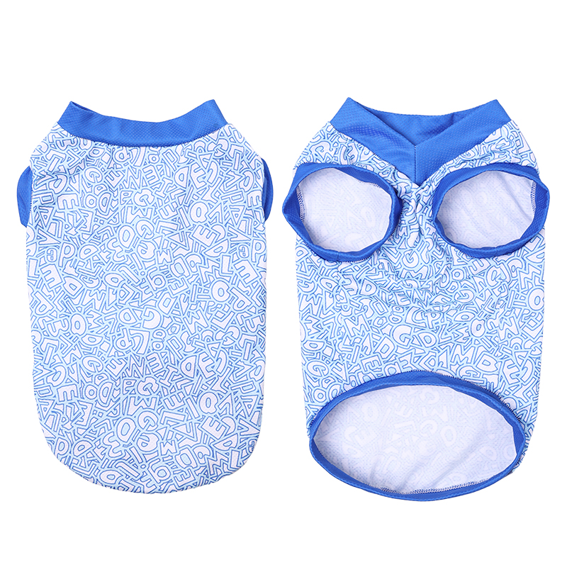 Hondenkoelvest Shirts Zomer Ademend Puppy Hond Cool Casual T-shirt Vest voor buiten wandelen Training Wandelen Huisdierenkleding: XXL / WIT