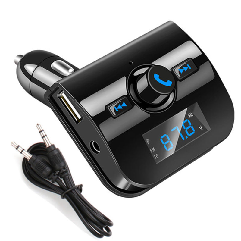 Auto Handsfree USB Fm-zender Speler US Car Charger TF MP3 LCD Bluetooth FM Draadloze Auto FM Mp3 Radio Speler