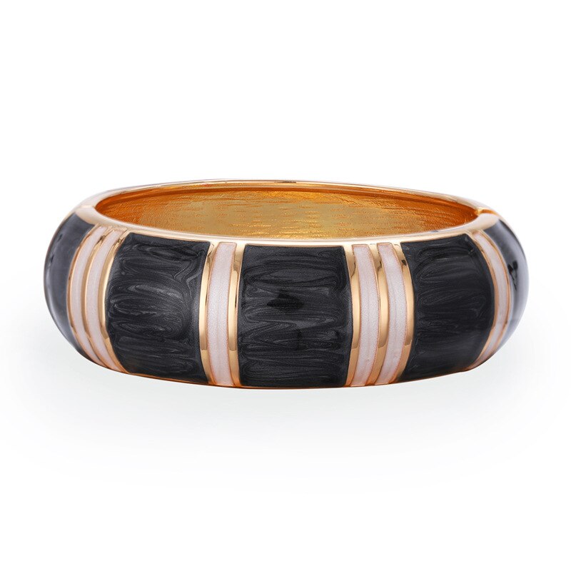 Mode Olie Druppel Legering Metalen Armband &amp; Bangles Voor Vrouwen Sieraden Accessoires Polsbandjes: Black
