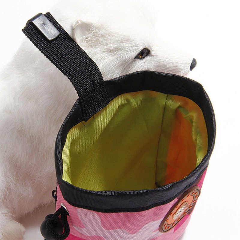 Bolsas portátiles de adiestramiento al aire libre para perros, bolsa de bolsillo de alimentación para mascota perrito, Snack para cachorros, bolsa de cintura de recompensa, ayuda para entrenamiento de comportamiento