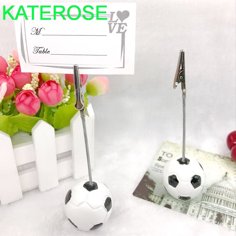 12PCS Sport Party Accessories Football Place Card Holder Soccer Card Holders Unique Wedding Table Decoration Favors