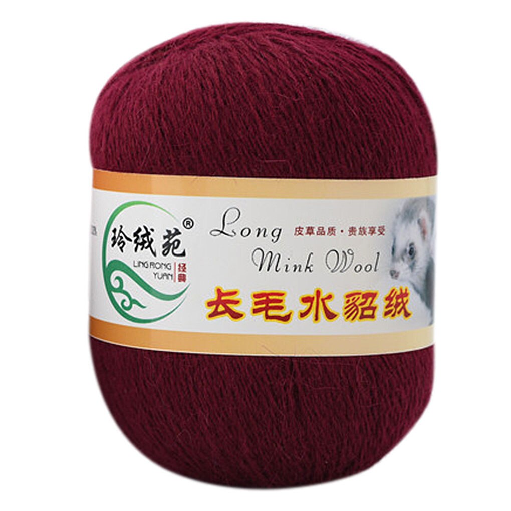 Morbida Lana di Visone sentiero E Filati A Mano a maglia di Lusso Lungo-di lana Cachemire Lavorato A Maglia uncinetto sentiero E Filati per L'autunno: 14