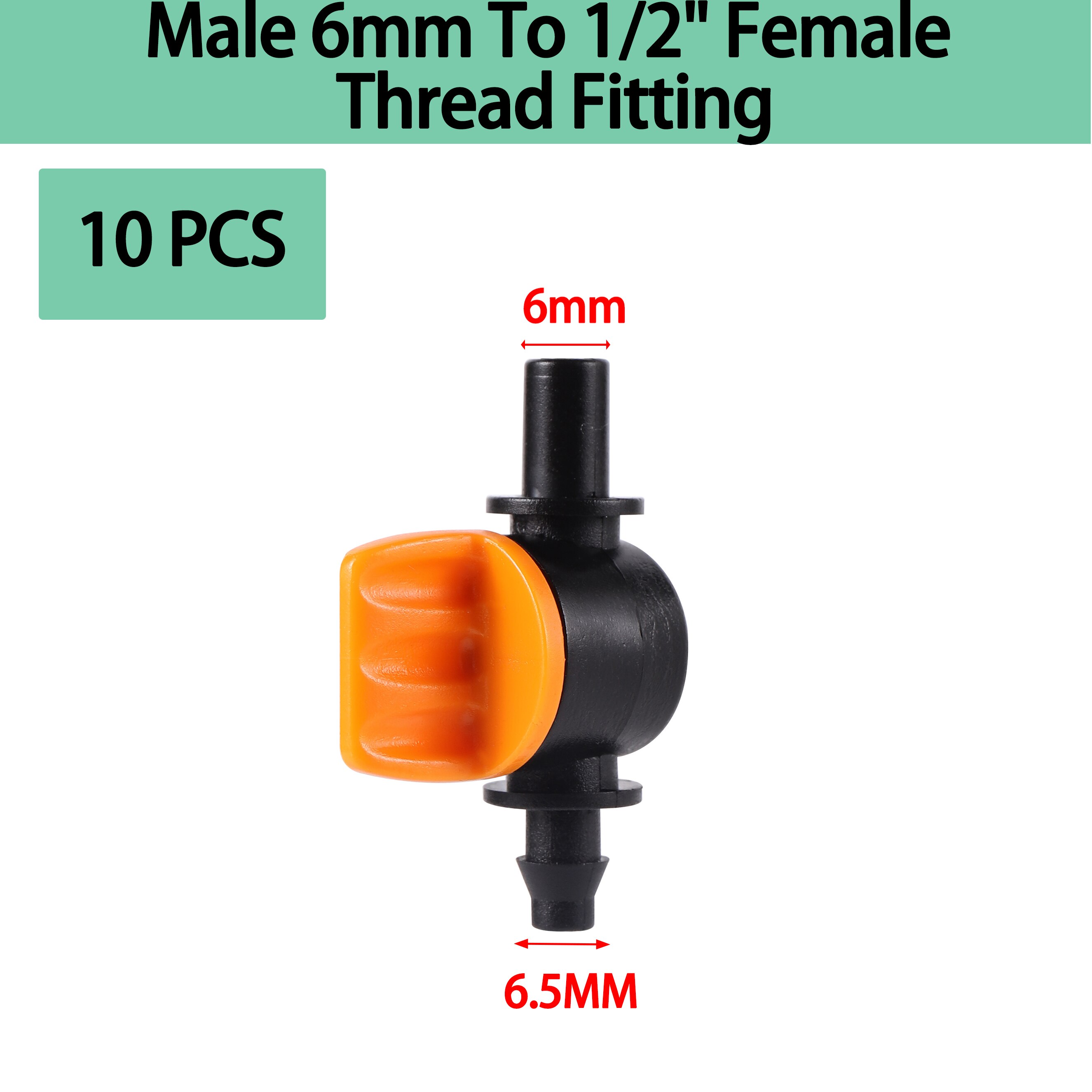 6mm Rotary Sprinkler Garden 360 Degree Rotary Hanging Atomizing Nozzle Watering Anti-Drip Anti-Leak Drip Irrigation Accessories: Clear