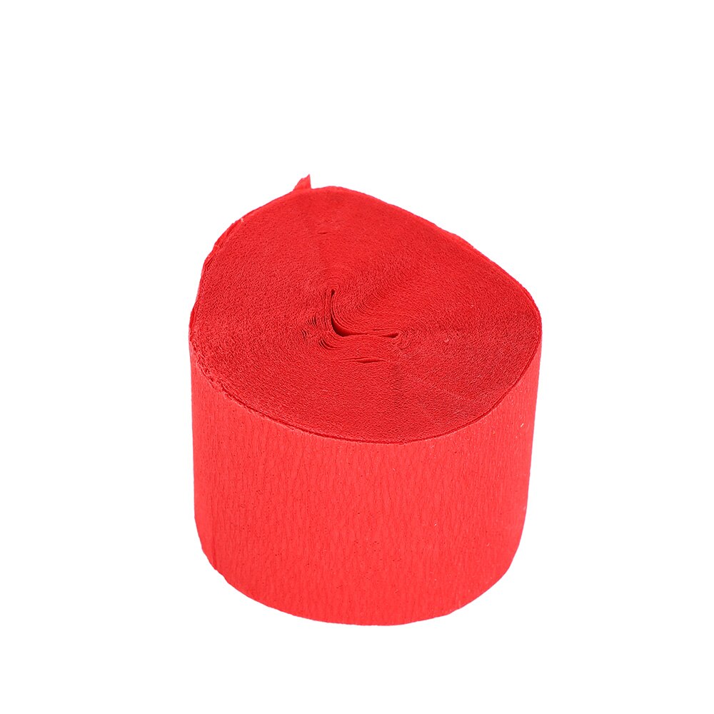 Emballage de fleurs en papier crêpe plissé 1 rouleau | Artisanat bricolage pour Scrapbooking, décoration pour Festival anniversaire, noël, 3.5cm * 10m: red