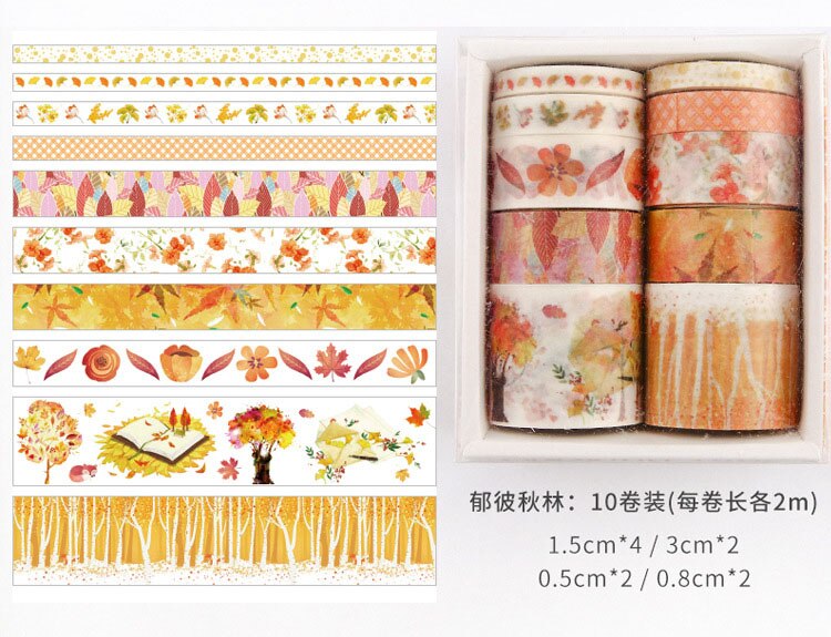 8 Stks/partij Decoratief Papier Washi Tape Set Kan... – Vicedeal