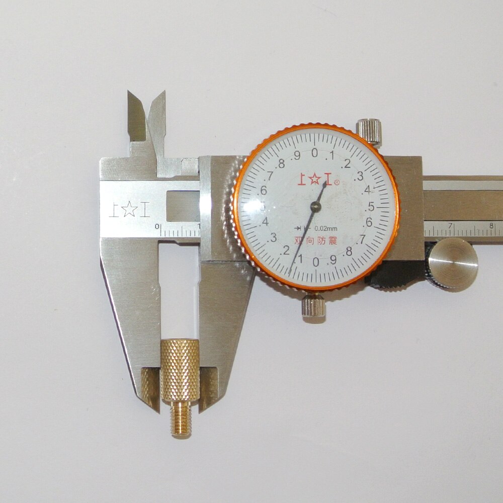 Green World 1pc/lot Solid Brass Adaptor,Male Thread M5,Female Thread 5/16"-26T