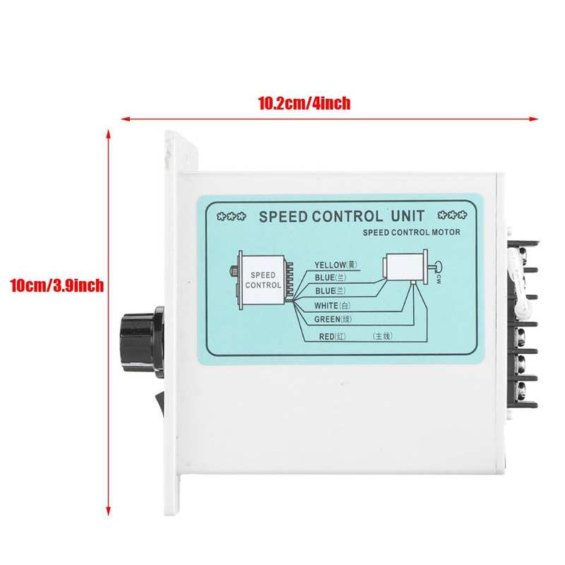 AC 220V 50Hz 400W Digital Adjustable Motor Speed Controller Pinpoint Regulator 1450rpm Stepless Plc Motor Speed Controller