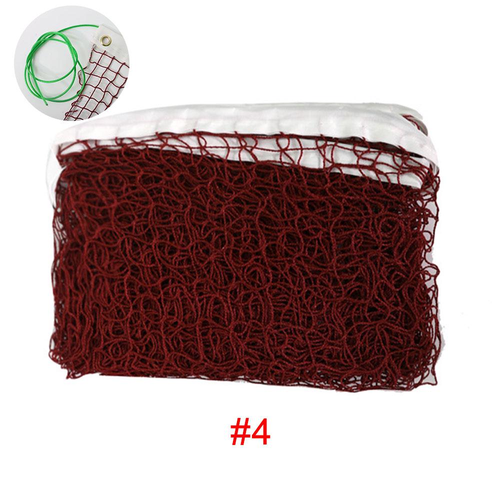 Nät tennis nät utomhus atletisk sport färg nylon fjäderboll matcha badminton nät: Stålrep
