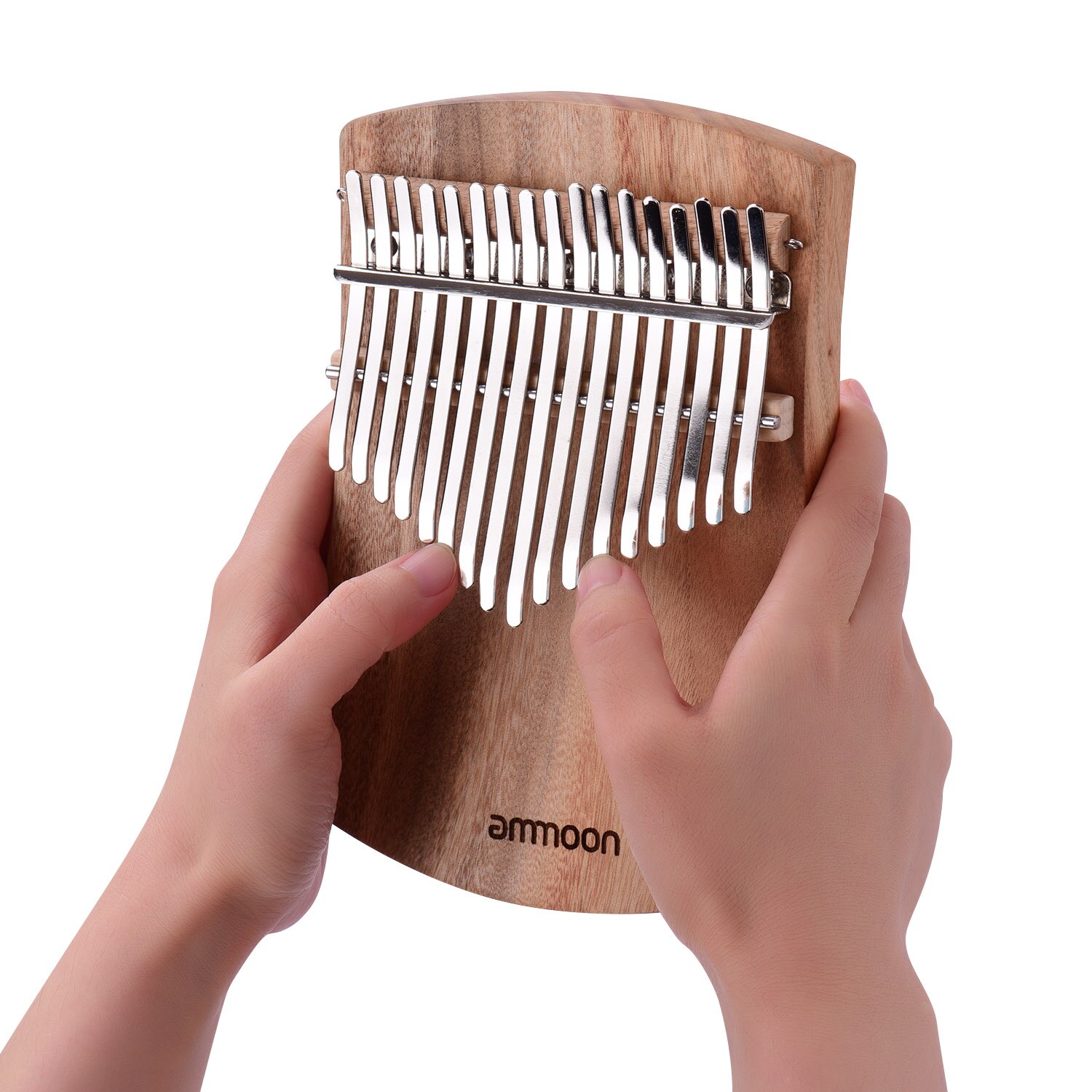 ammoon Kalimba 17-Key Thumb Piano Camphorwood C Tone Finger Piano with Carry Bag Music Book Musical Scale Stickers Tuning Hammer