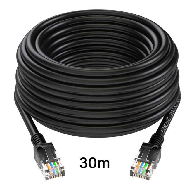 Poe Camera Cable Cat6 Ethernet Network RJ45 Cable For IP Camera: 30m