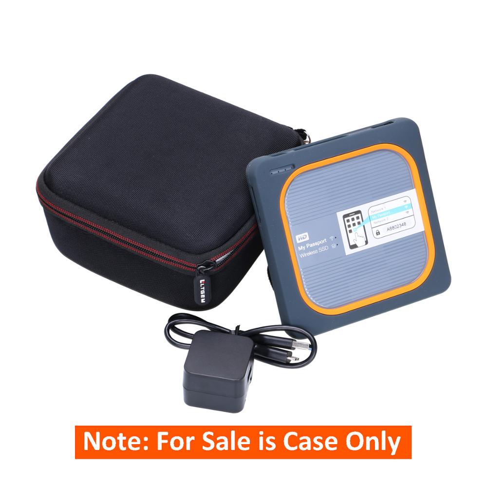 LTGEM EVA Hard Case für WD 1TB 2TB 250G 500G My Passport Drahtlose SSD Externe Tragbare stick-Reise Schutzhülle Tasche