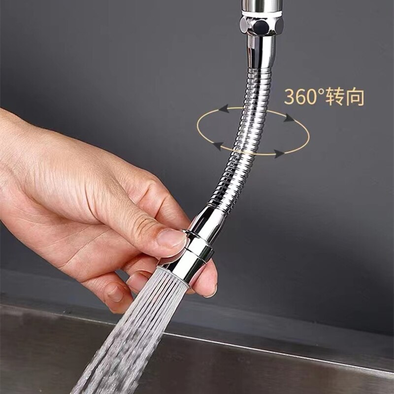 15cm Kitchen Faucet Stainless Steel Tube Water Saving Kitchen Tap Extension Hose Water Faucet Adjustment Faucet Accessories