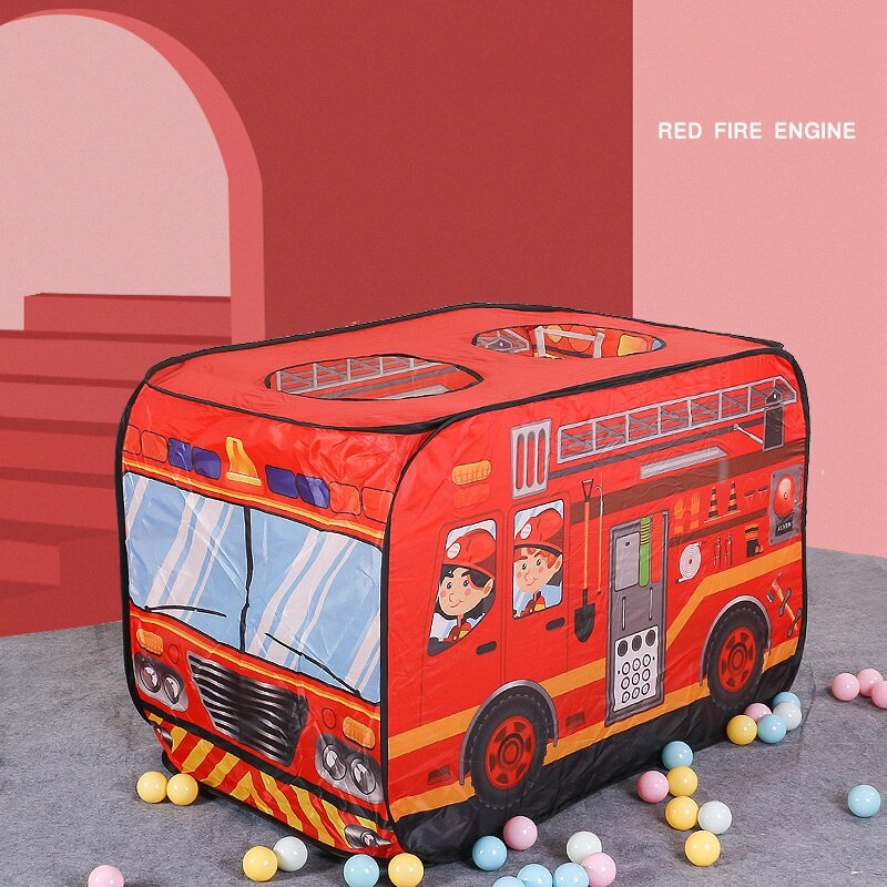 freundlicher Zelt freundlicher Spielen Zelt Spielzeug Faltbare Spielhaus Tuch Feuer Lkw Polizei Auto Spiel Haus Bus