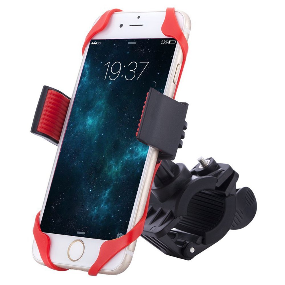 Bike Mount, Ipow Universal Cell Phone Bicycle Rack Handlebar & Motorcycle Holder Cradle for Phone