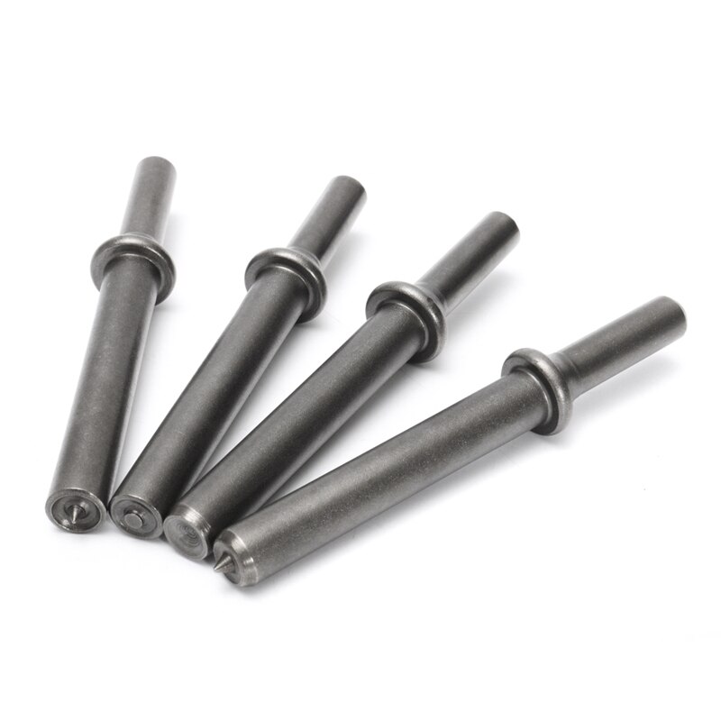 4pcs Air Rivet Hammer Set + 1pc Coupped Bit For Pneumatic Bit Power Tool Accessories 4-5/8" Long