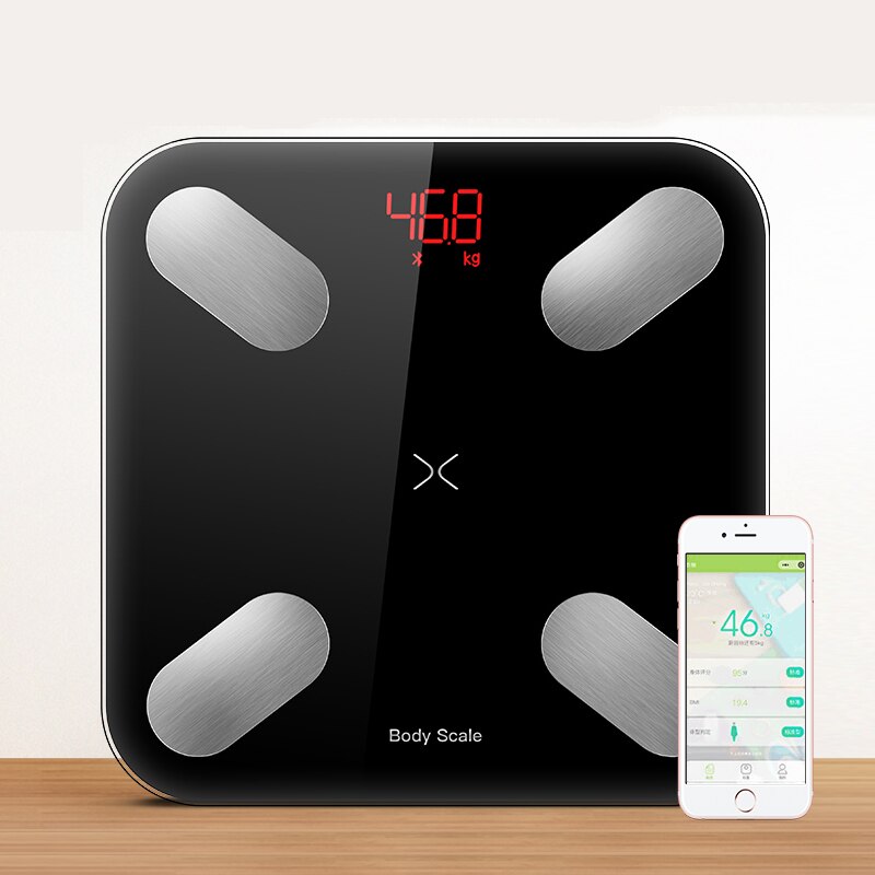 Toughened Glass Bathroom Scales Floor Digital Body Fat Scales iso Electronic Smart Weighing Scales with APP Scales Electronic