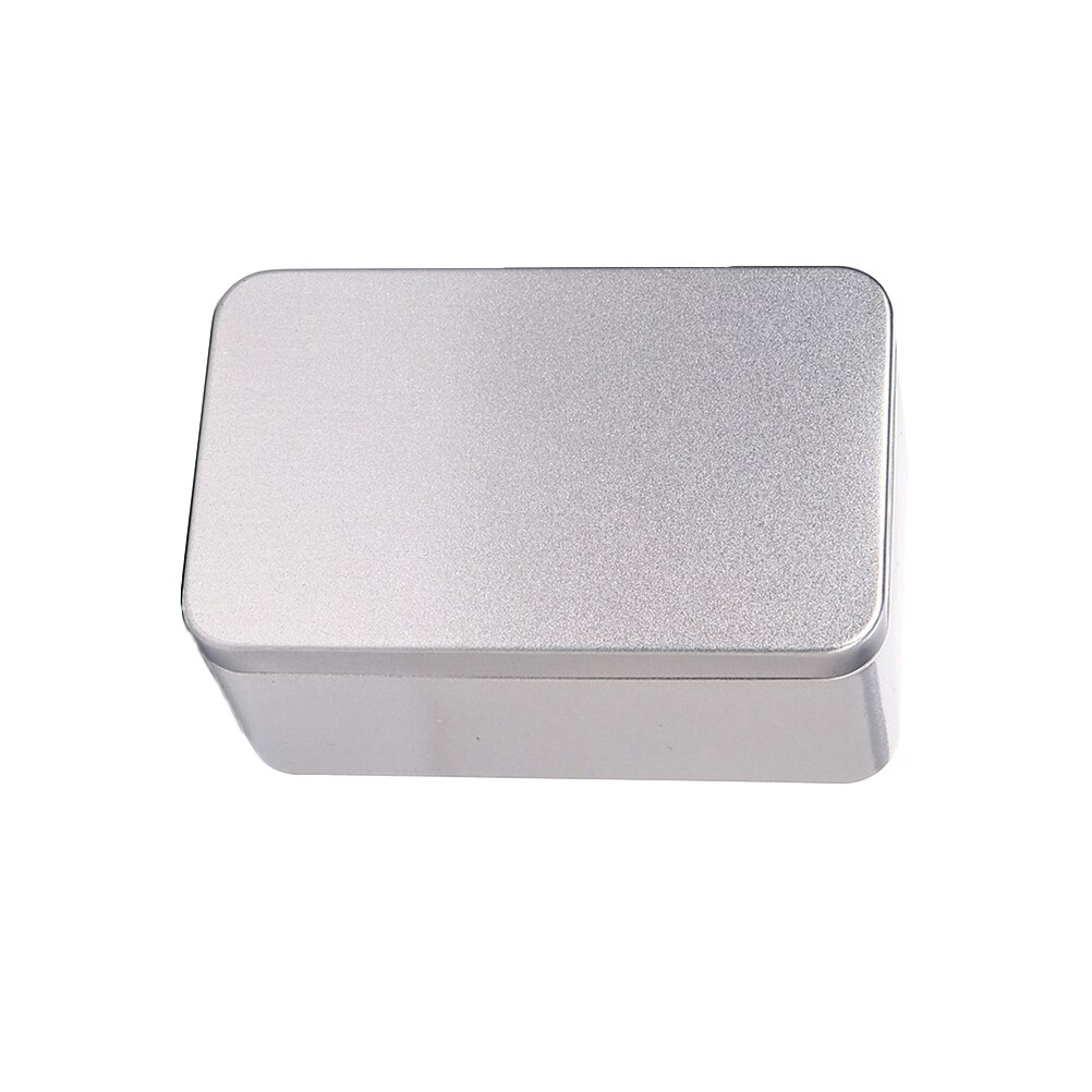 Rechthoekige Blikken Doos Mini Draagbare Thee Blad Opslag Container Snoepjes Organizer Huis Opbergdoos-13x8x6 cm