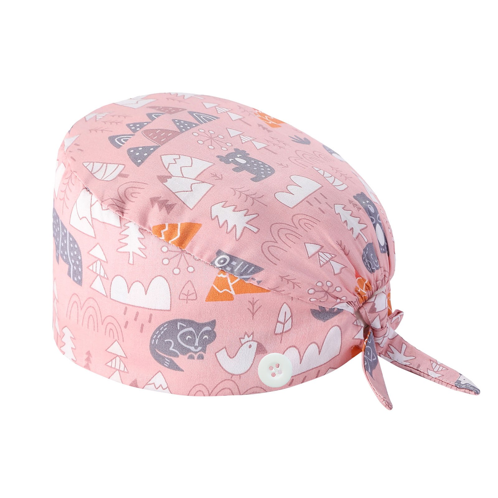womens and men Scrubs Caps Reusable surgical cap lab Scrubs Beauty Work Cap Breathable With buttons nursing cap gorro enfermera