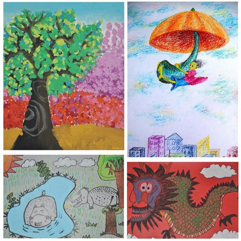Pentel phn 25/36/50 farver runde farveblyanter til børn sæt blød olie pasteller tegning pen til børn kunstforsyninger