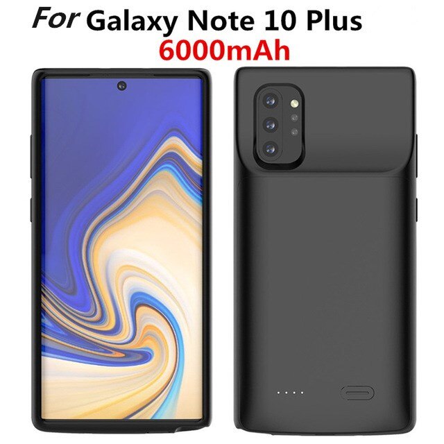 Draagbare Batterij Oplader Case Voor Samsung Galaxy Note 10 Plus Battery Case Externe Power Bank Opladen Cover Voor Galaxy Note 10: For  Note 10 Plus