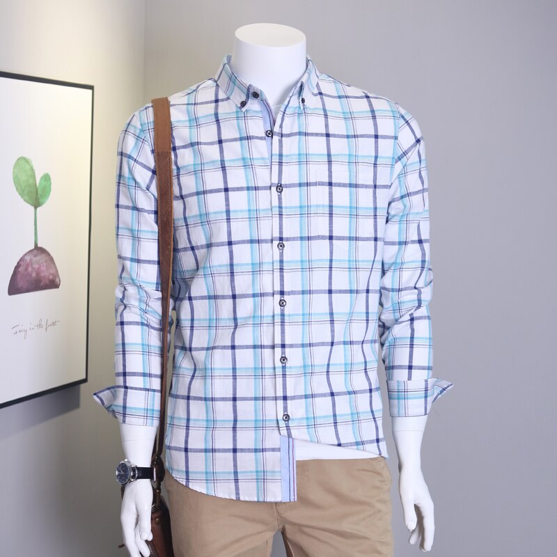 Camisas de manga larga a cuadros para hombre, 100% algodón, talla grande, S, M, L, XL2XL3XL, 4XL, 5XL, 6XL, novedad, a la , primavera y verano