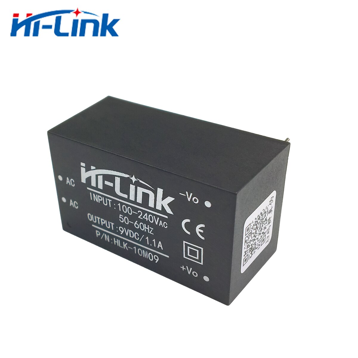 Hi-link-link 2 peças módulo de fonte de alimentação, 220v 9v 10w ac dc isolado para uso doméstico inteligente, mini módulo de comutação compacto