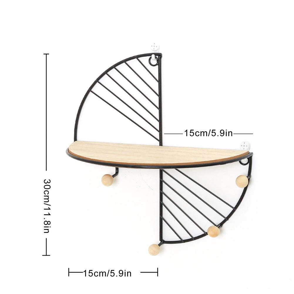 Multi-functional Fine Craft Wall Storage Shelf Bedroom Wall Mounted Plant Pot Organizer Rack For Bedroom Living Room