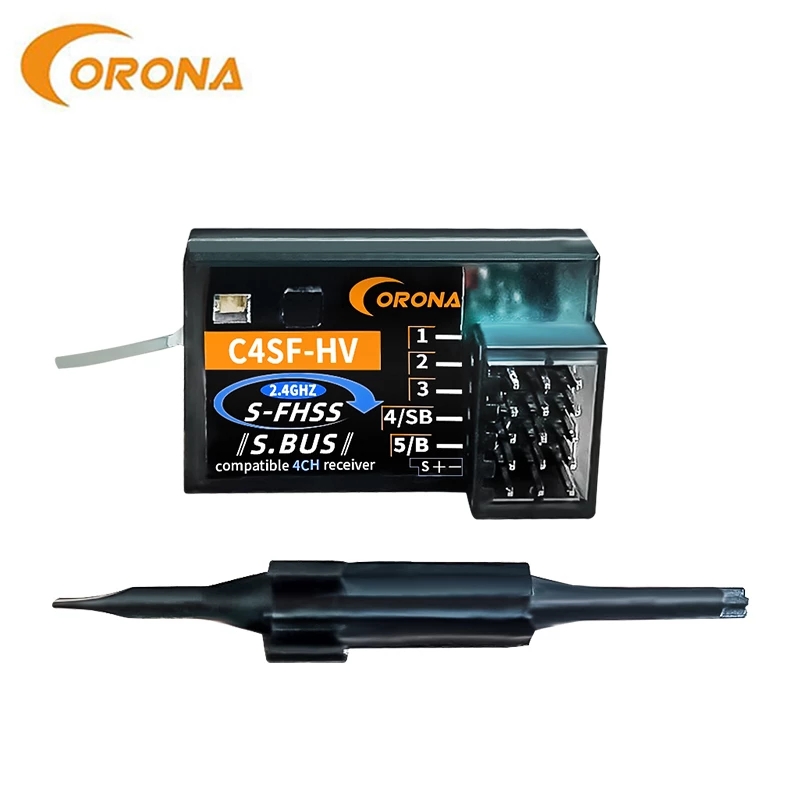 Corona C4SF-HV – protocole pour Futaba FHSS/S-FHSS, avec sortie SBUS 4PM 3PV 7PX T14SG T8J T10J 4PX RC voiture récepteur
