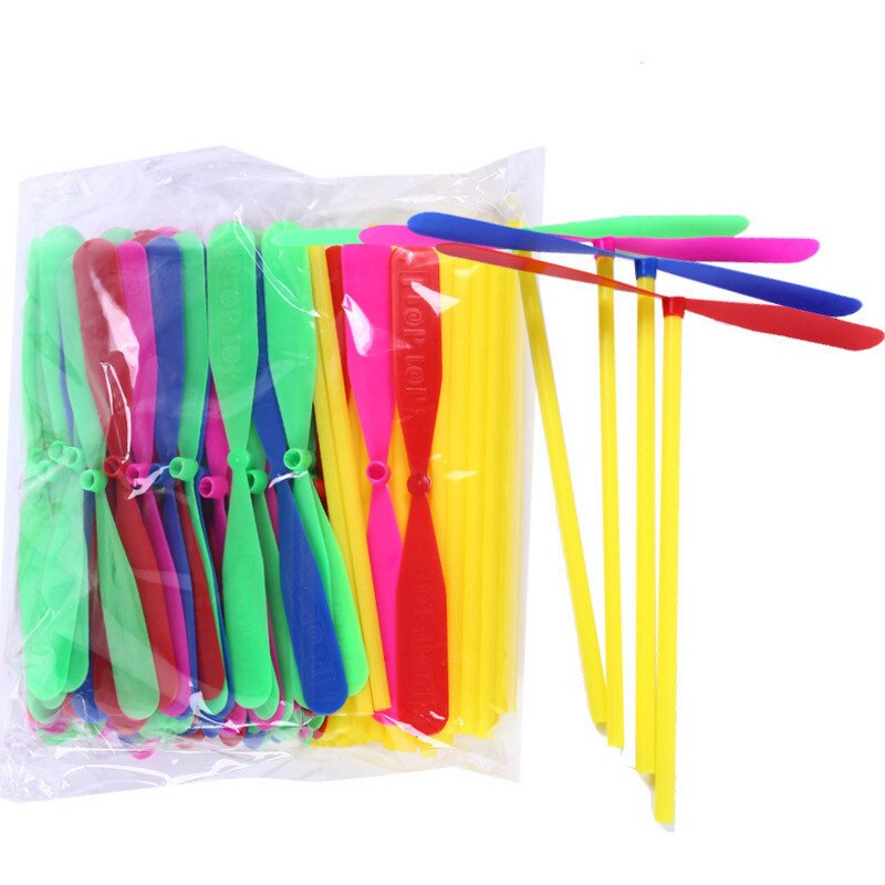 15/20pcs plastica bambù libellula elica libellula all&#39;aperto bambini bambini regalo di volo