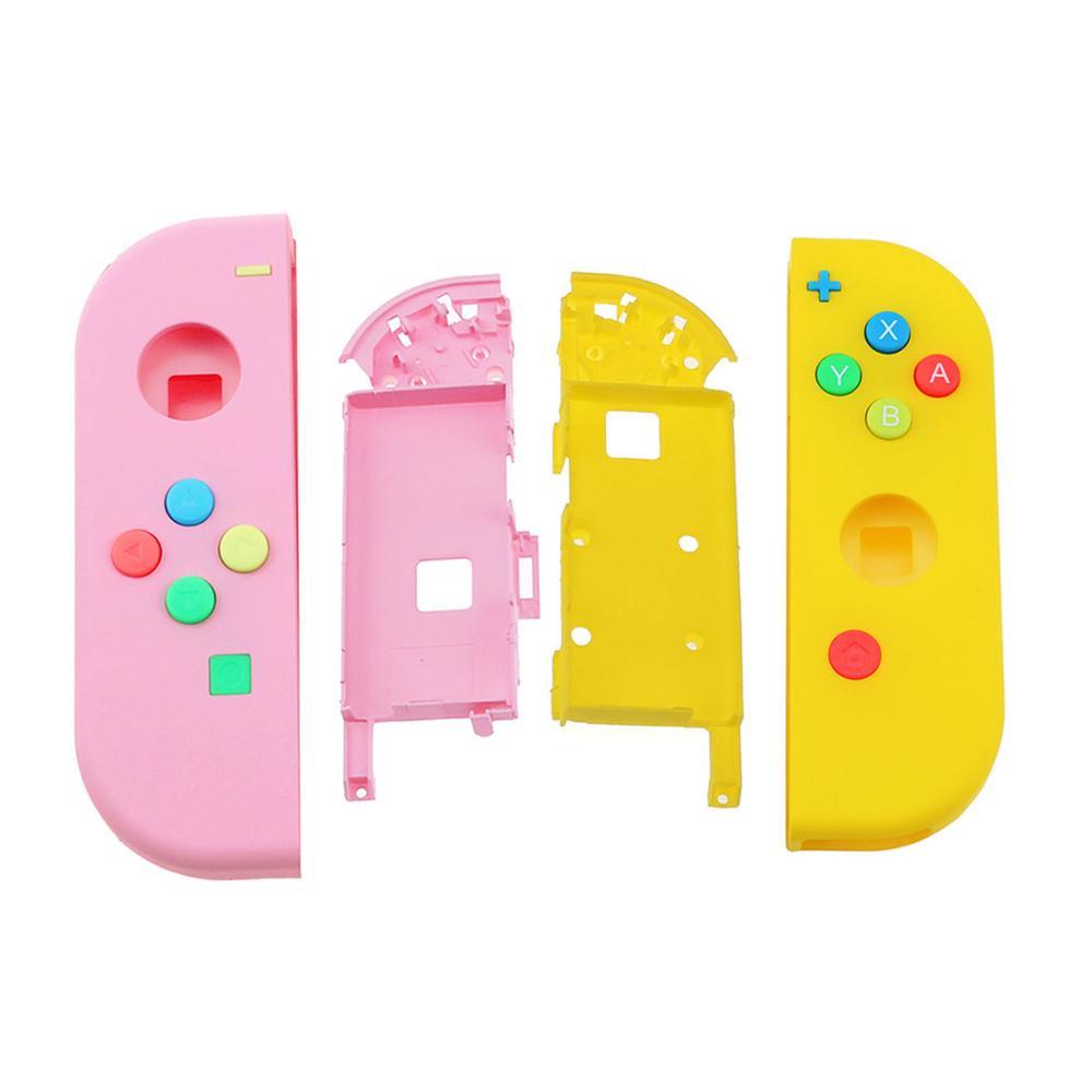 JCD 1set Replacement Housing Hard Shell Skin Case for Nintend Switch NS Joy-Con Controller Green Faceplate Cover for joycon: A F