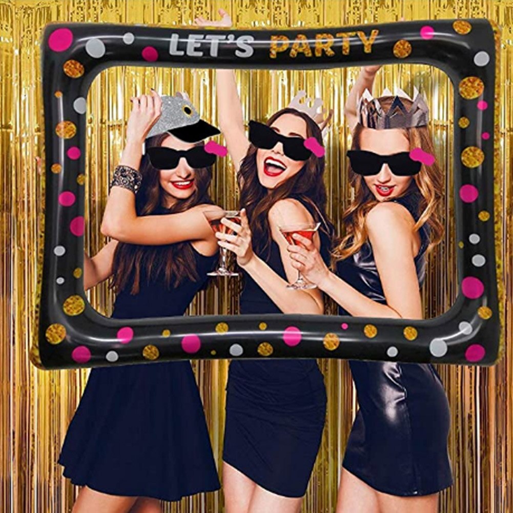 Birthday Photo Booth Frame Kids Adult Birthday Party Decoration Paper Happy Birthday Photo Props Frame