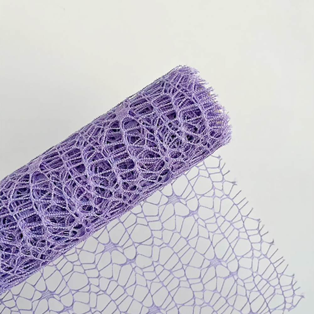 Papier d'emballage de fleurs en maille, filet creux irrégulier, papier pour Bouquet Floral, feuille d'emballage de fleurs fraîches, fournitures d'emballage pour fleuriste: violet