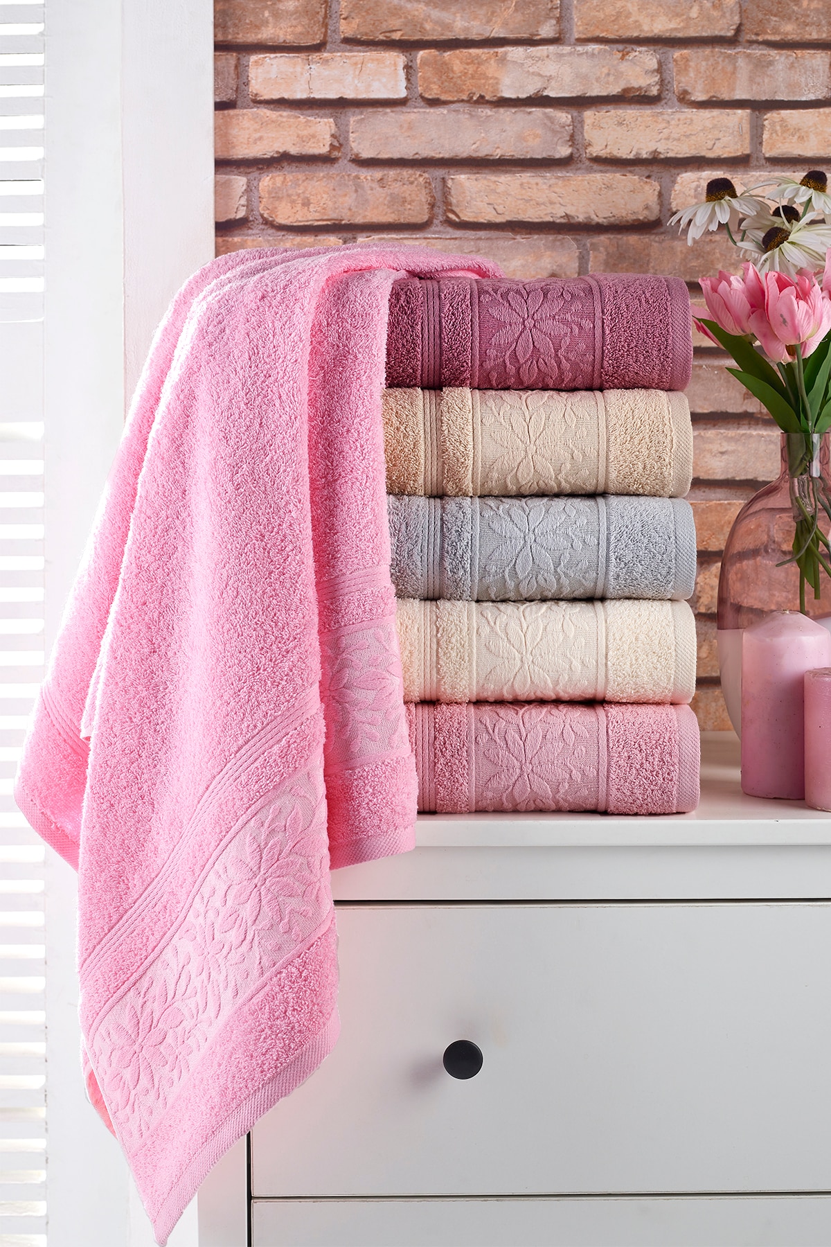 Premium 6 Stuks Handdoek Set Handdoeken En Gezicht Handdoeken 100% Katoen Turkse Luxe Super Zacht En Zeer Absorberend handdoeken