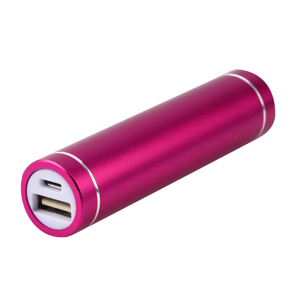 Multicolor Usb 5V Usb Power Bank Case Kit 1X 18650 Battery Charger Box Diy Voor Mobiele Telefoon: purple