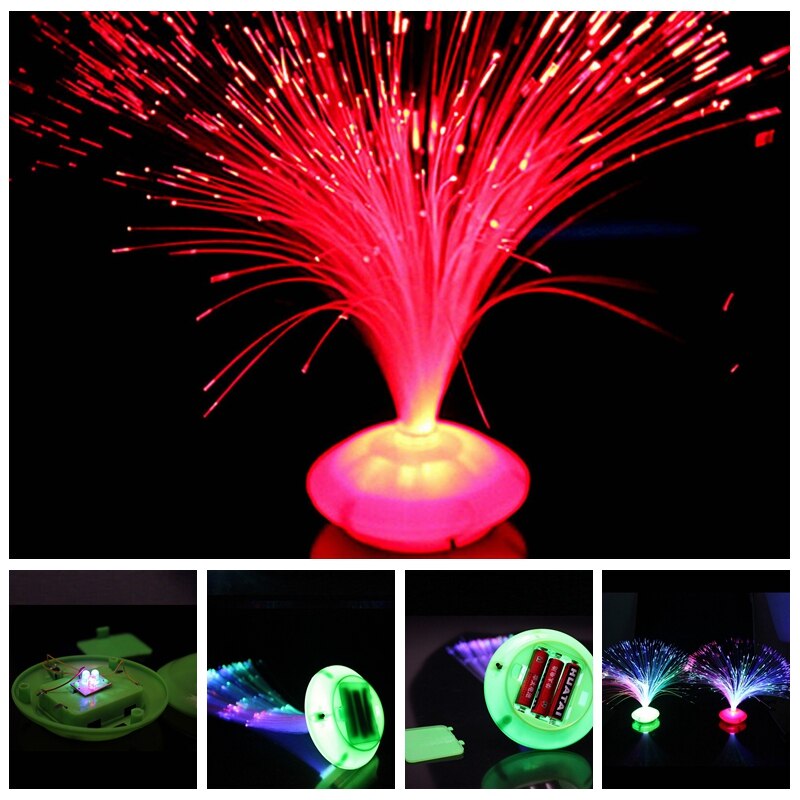 Bunte LED Optische Faser Laterne Licht Nacht Atmosphäbetreffend Nacht Lampe Ohne Batterie Hause Liefert Festival Atmosphäbetreffend Hochzeit