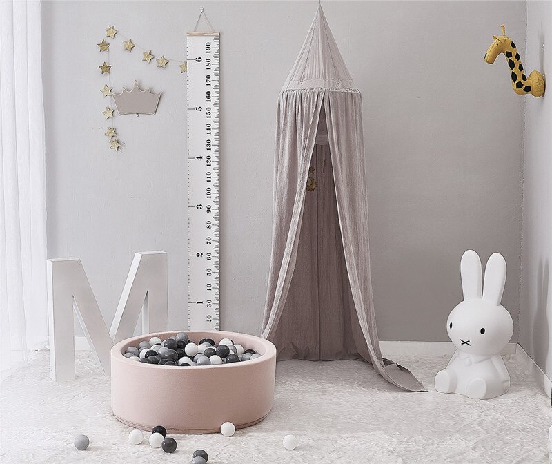 Thuis Hung Dome Klamboe Voor Bed Katoenen Beddengoed Dome Bed Canopy Voor Kid Kinderen Baby Lezen Spelen Room Decor: 4