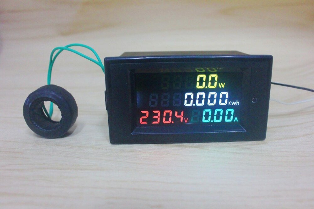 AC 80-300v LCD 100A Volt Watt Power Meter Ammeter Voltmeter Electric KWH meter
