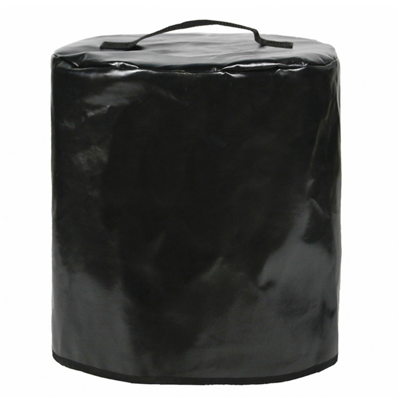 Leather Pressure Cooker Cover Kitchen Appliance Covers with Pocket &amp; Top Handle Fit for 8QT Air Fryer/ Rice Cooker: black