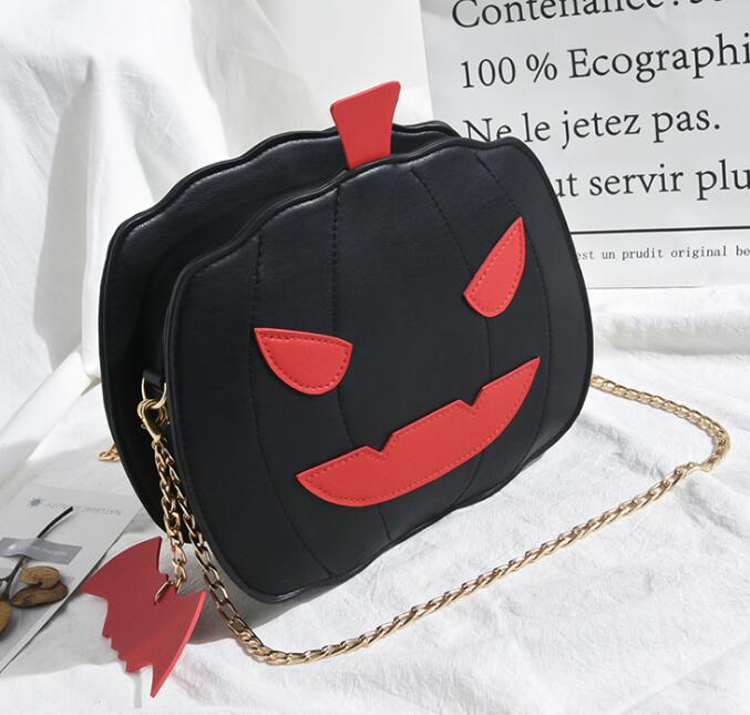 Vrouwen Schoudertas Leer Mode Creativiteit Pasen Pompoen Lamp Handtassen Vrouwen Pasen Schoudertas Ontworpen Bags: Black