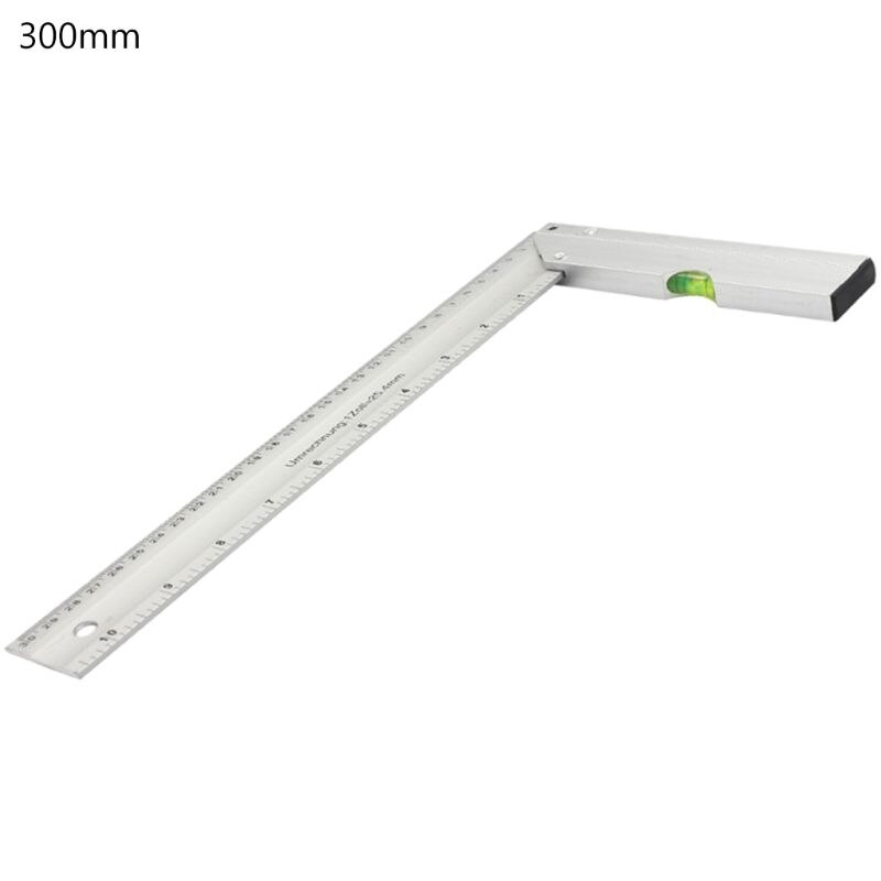 90° Carpenter Angle Finder Ruler Gauge Thickening Aluminum Woodworking Square Gauge 200mm 250mm 300mm: 300mm
