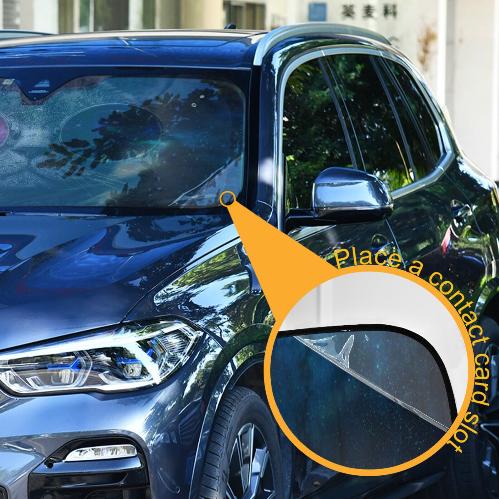 Parasole per auto via lattea e gatti stampa parasole finestra anteriore copertura parasole tende interni protezione parabrezza accessori