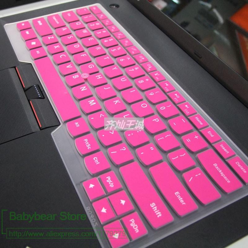 Silicone keyboard cover Protector for Lenovo IBM E14 E435 E431 E330 T430 T440 T450 X230 L330 T430U E440 E470 E475 E480 E490: rose