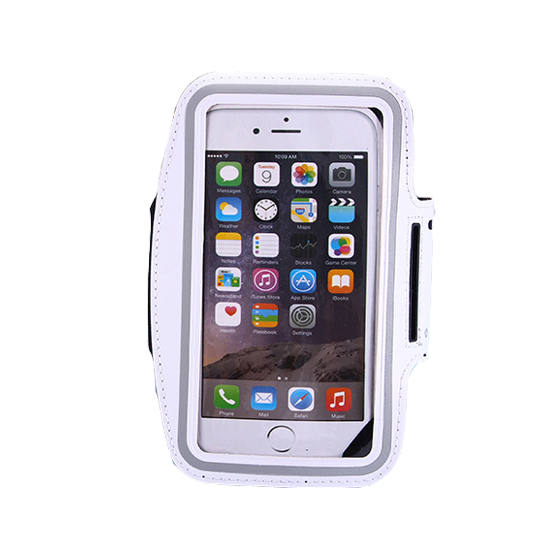 Impermeabile Universale Brassard Corsa e Jogging Palestra Cassa del Bracciale di Sport Del Telefono Mobile della Fascia di Braccio Del Sacchetto Del Supporto per il iPhone 6 7 8 Smartphone: 4.7 inch white