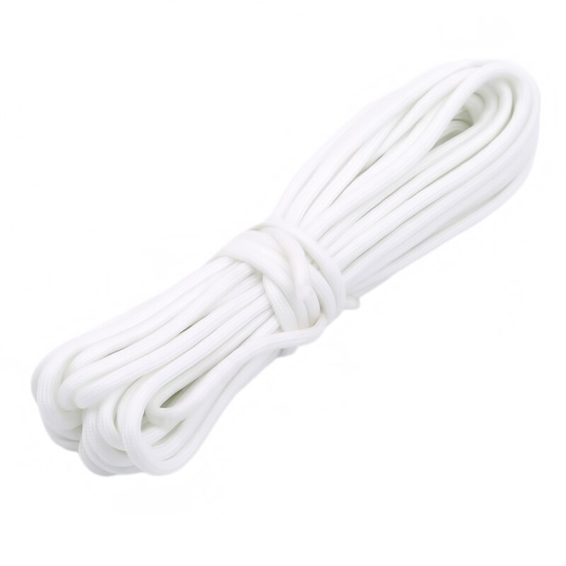 5/10 Meters Survival Paracord Luminous Rope Camp Glow Paracord 550LB 7 Strands Lanyard Ropes Outdoor Ropes: White 10 meters