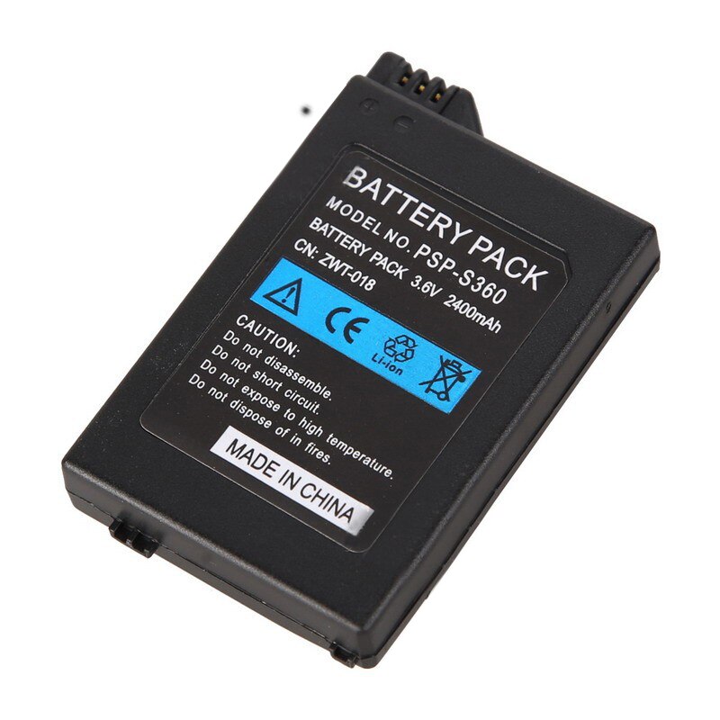 2400mAh Battery Pack for Sony PSP 2000 PSP 3000 PSP2000 PSP3000 PlayStation Portable Rechargeable Batteries 3.6V Power Bateria