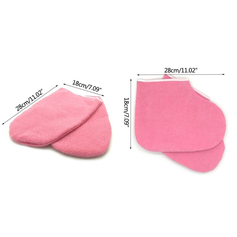 Guantes de protección de cera de parafina para SPA, calentador de manos y pies, y , 2 uds.