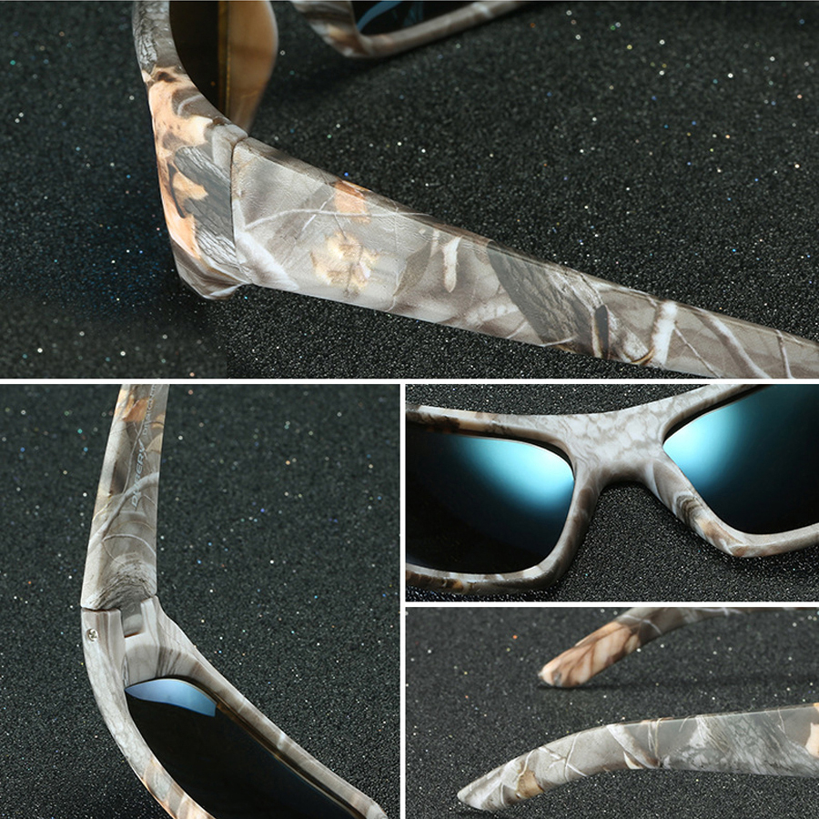 Newboler polariserte fiskebriller kamuflasje menn kvinner camo sport jenter sykling fottur løping camping fluefiske briller uv