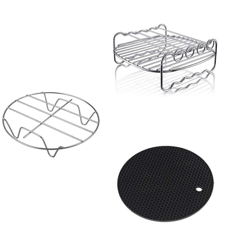 Air Friteuse Accessoires, Lucht Friteuse Accessoires En Lucht Friteuse Accessoires Fit Voor Alle 3.7QT-5.3QT-5.8QT, set Van 5-7 Inch